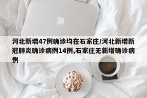 河北新增47例确诊均在石家庄/河北新增新冠肺炎确诊病例14例,石家庄无新增确诊病例
